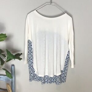 Loft > Layered Quarter Sleeve Top Small